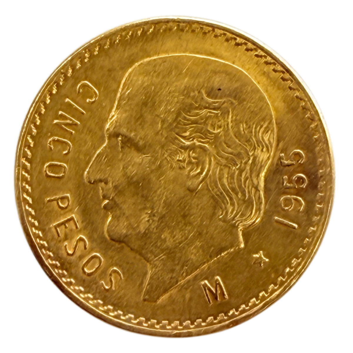 Mexican 5 Pesos Gold Coin (AU)