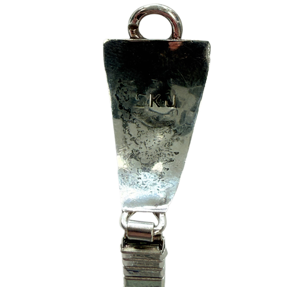 Native American Silver Turquoise & Pearl Watch Tips