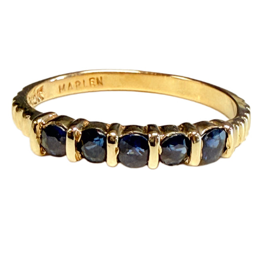 10k Gold & Sapphire Ring