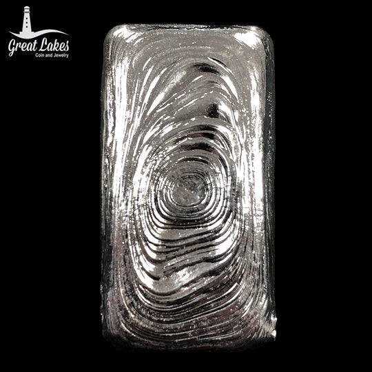 GLC Hand Poured Silver Bar (3.400 Troy Oz)