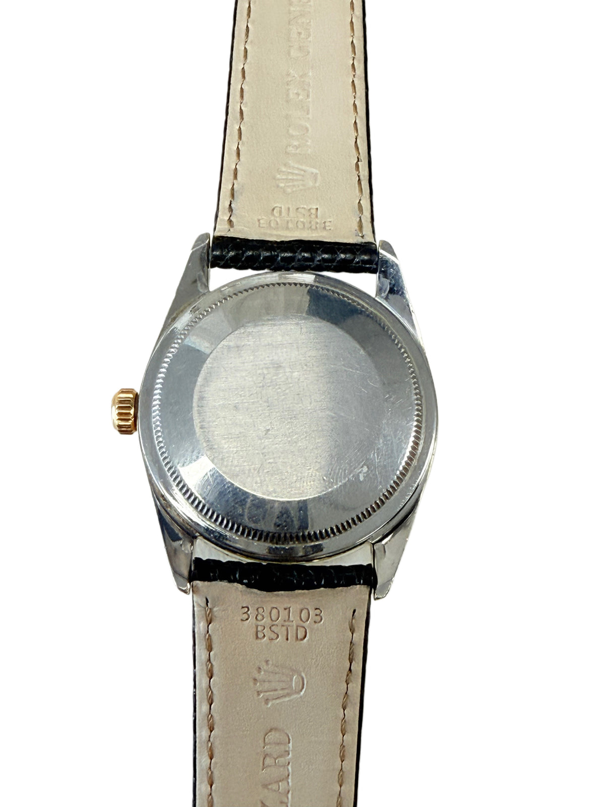 Rolex Oyster Perpetual Date 1550 14k Gold Shell Automatic Watch