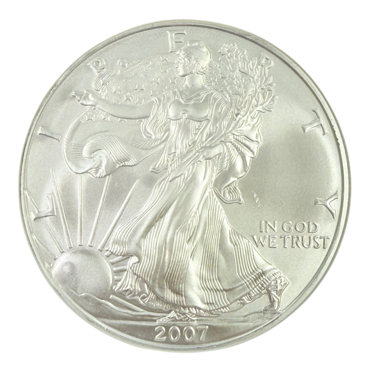 2007 1 oz American Silver Eagle NGC Gem Uncirculated Early Release