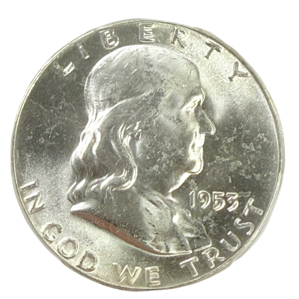 1953 Franklin Half Dollar PCGS MS64 FBL