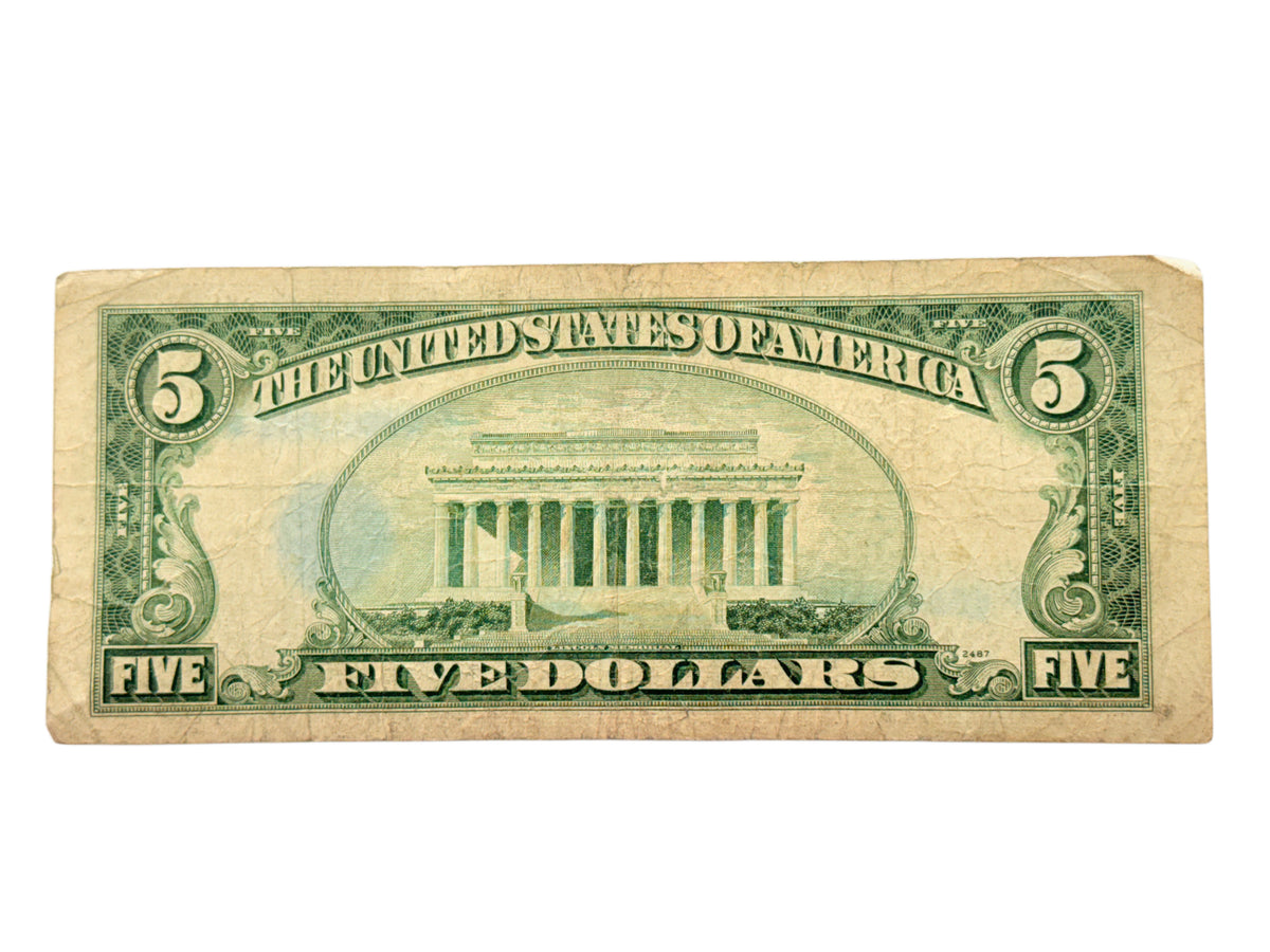 1953-A $5 Silver Certificate (VG)