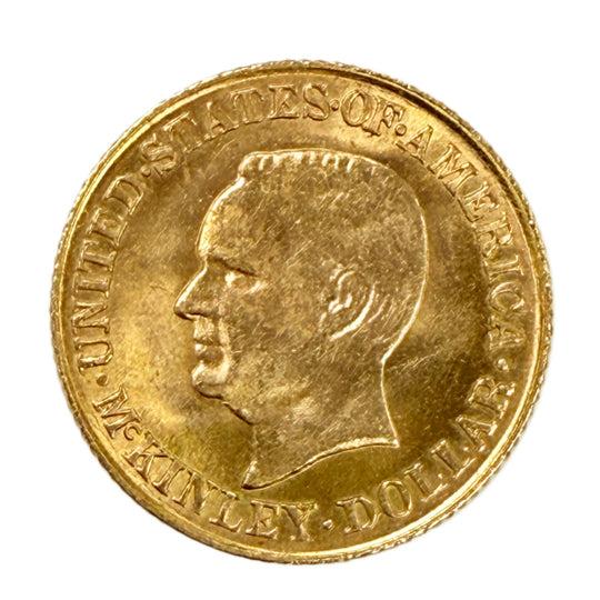 1916 $1 McKinley Gold Commemorative (AU)