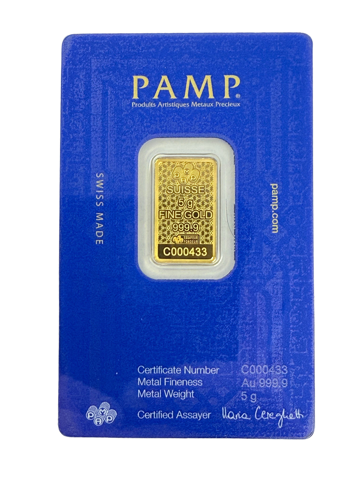 Pamp Arabian Horse 5g Gold Bar with Pendant (Secondary)