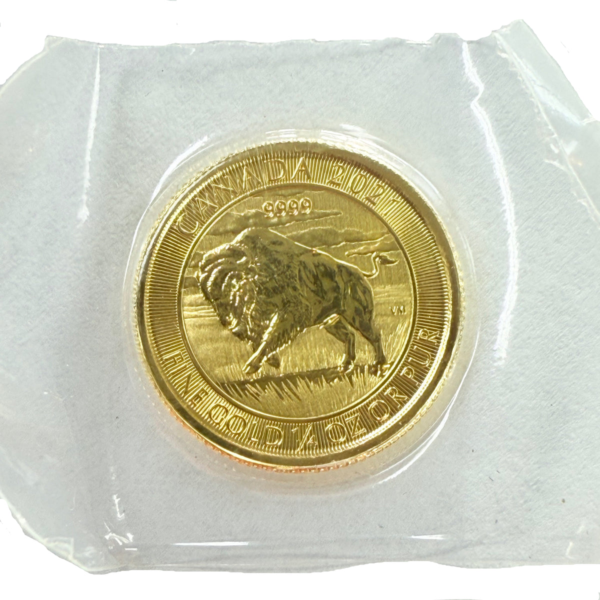 2021 Canada 1/4 oz Gold Bison