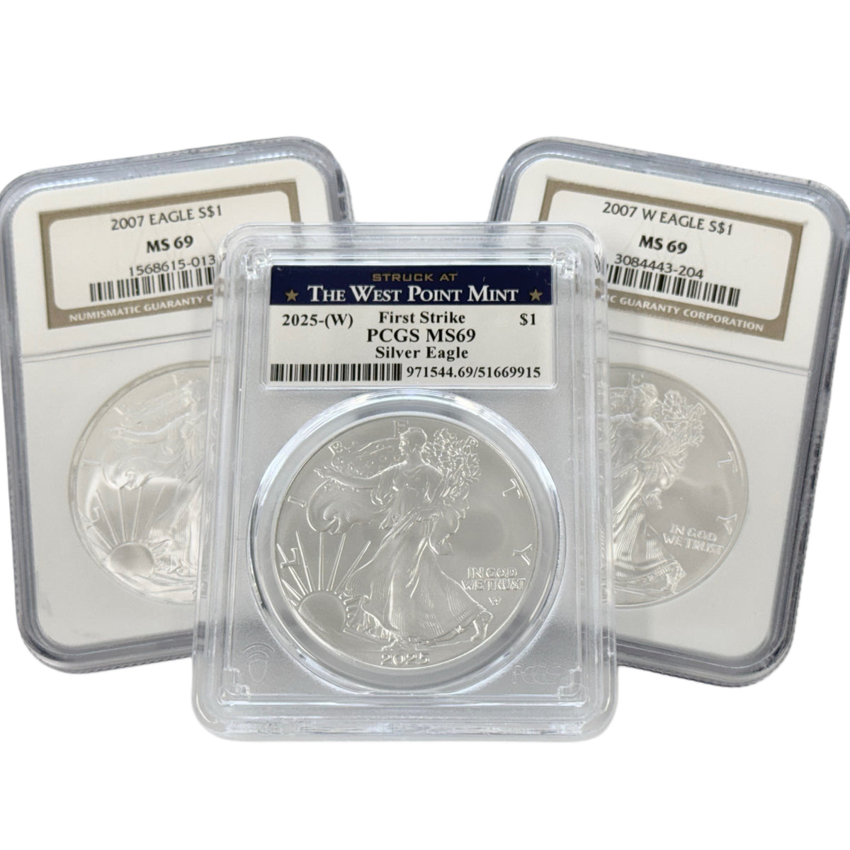 1 oz American Silver Eagle MS69 (Random Year) (PCGS / NGC)