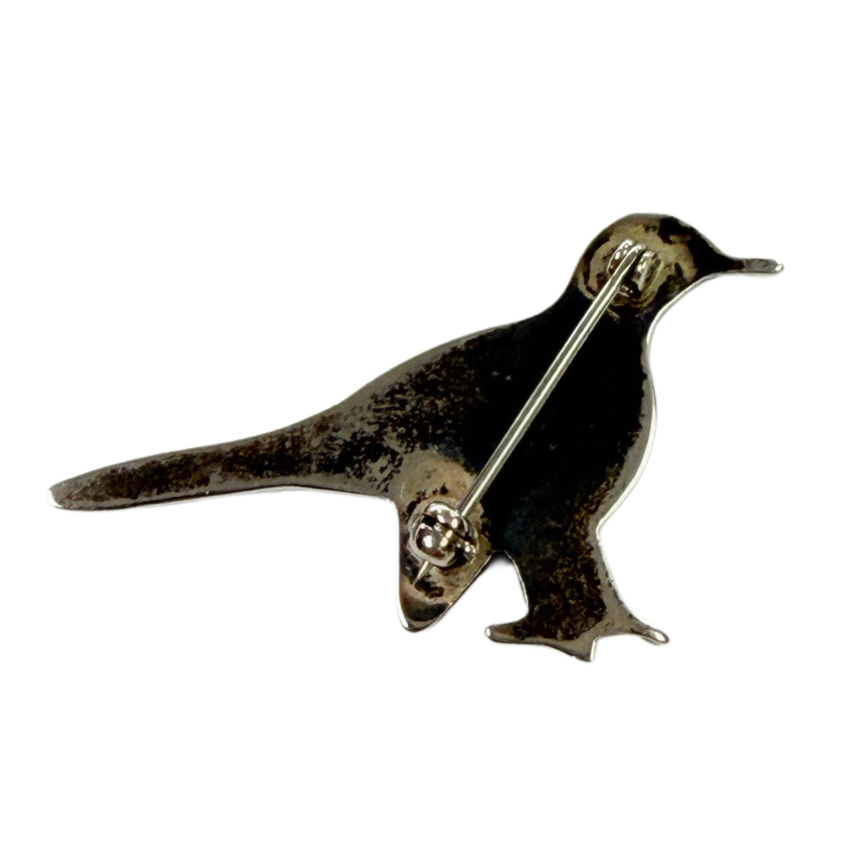 Silver & Gemstone Bird Pin