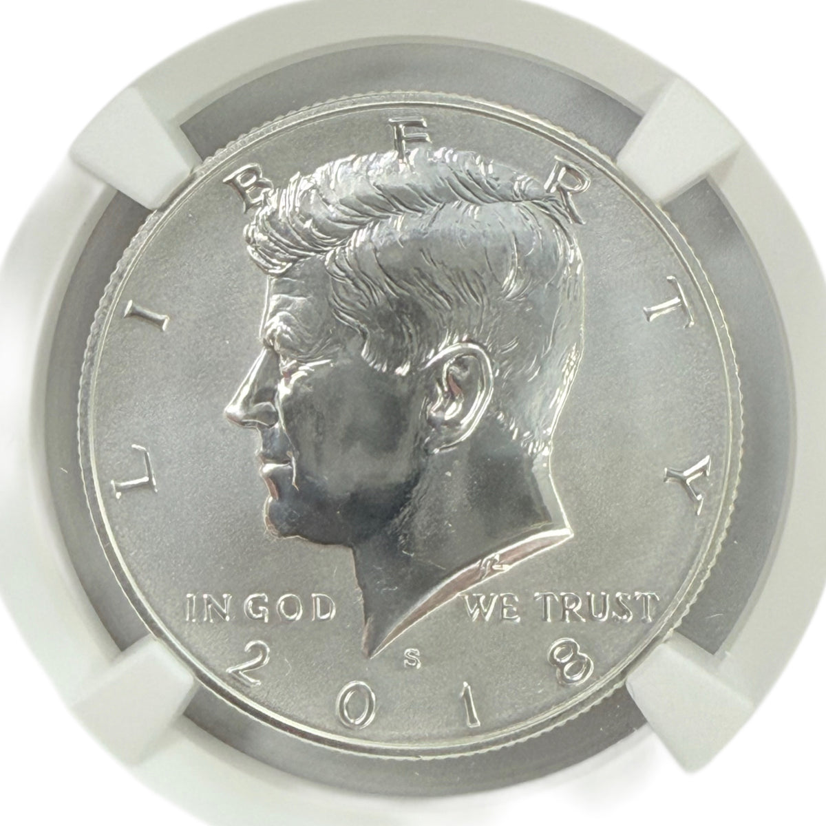 2018-S Kennedy Half Dollar NGC Light Finish PF70 Reverse Proof