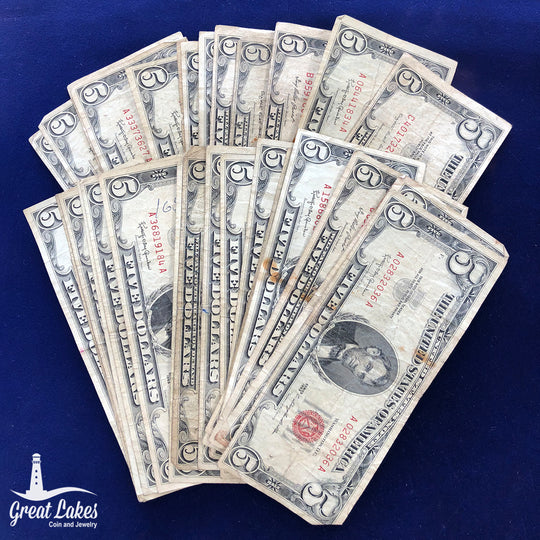 Lot of 33 $5 Legal Tender Notes (Low Premium)