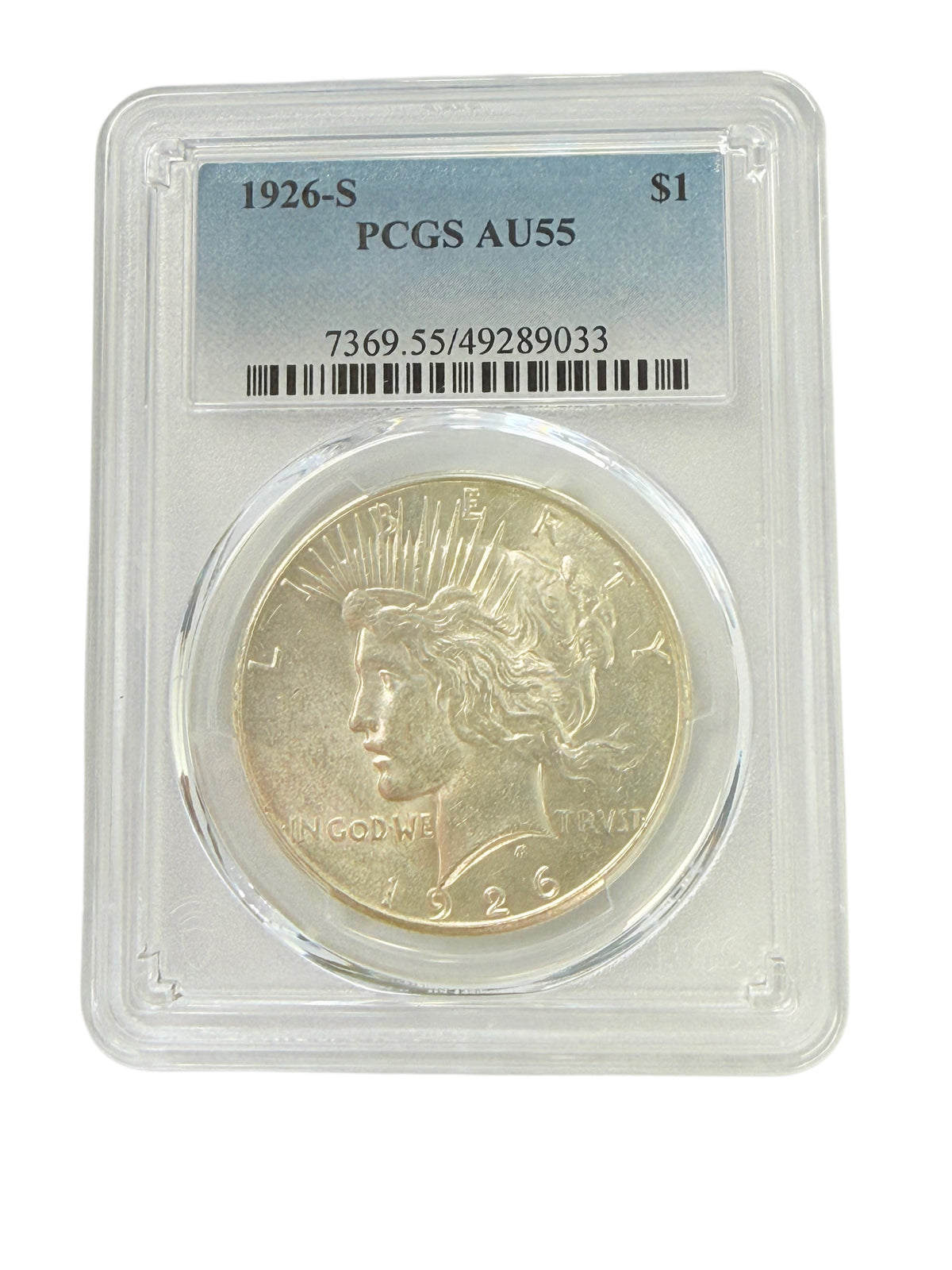 1926-S Peace Silver Dollar PCGS AU55