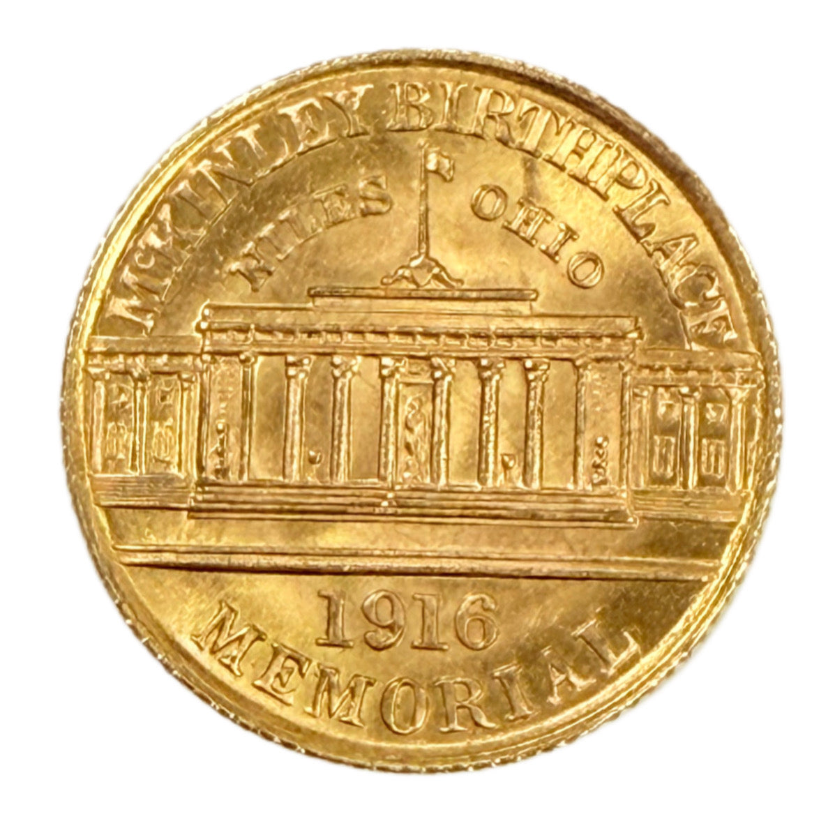 1916 $1 McKinley Gold Commemorative (AU)