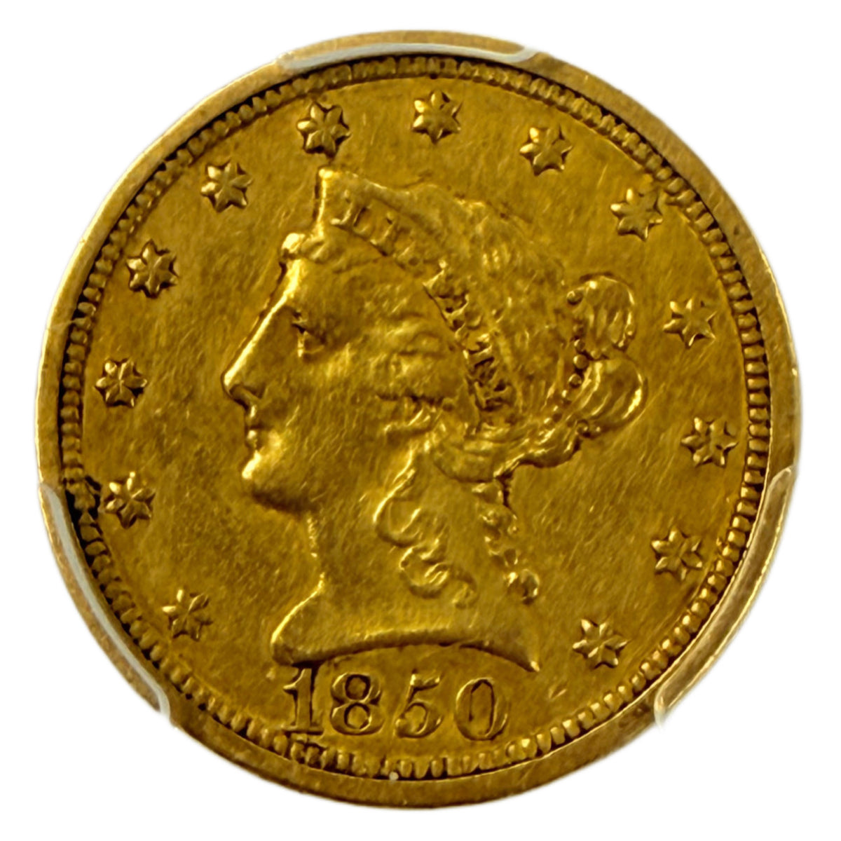 1850-C $2.50 Liberty Gold Quarter Eagle PCGS XF40