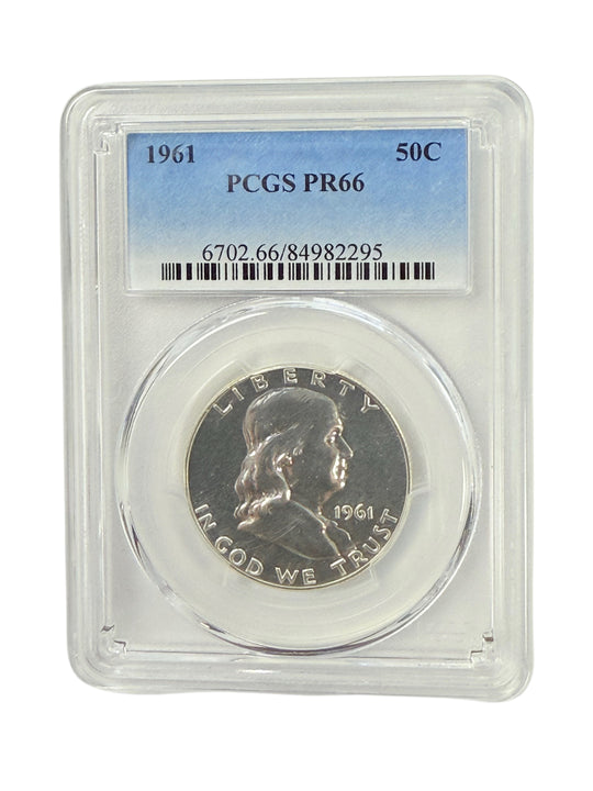 1961 Franklin Half Dollar PCGS PR66