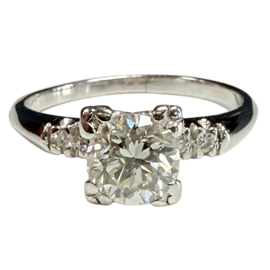 Vintage Platinum Diamond Ring