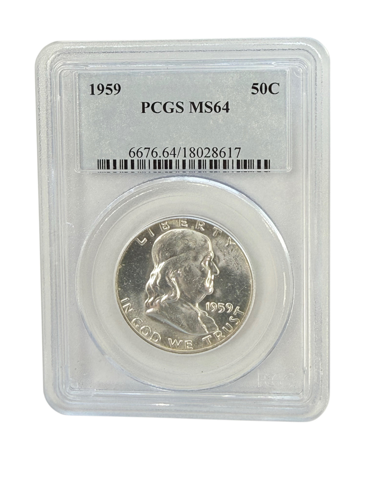 1959 Franklin Half Dollar PCGS MS64
