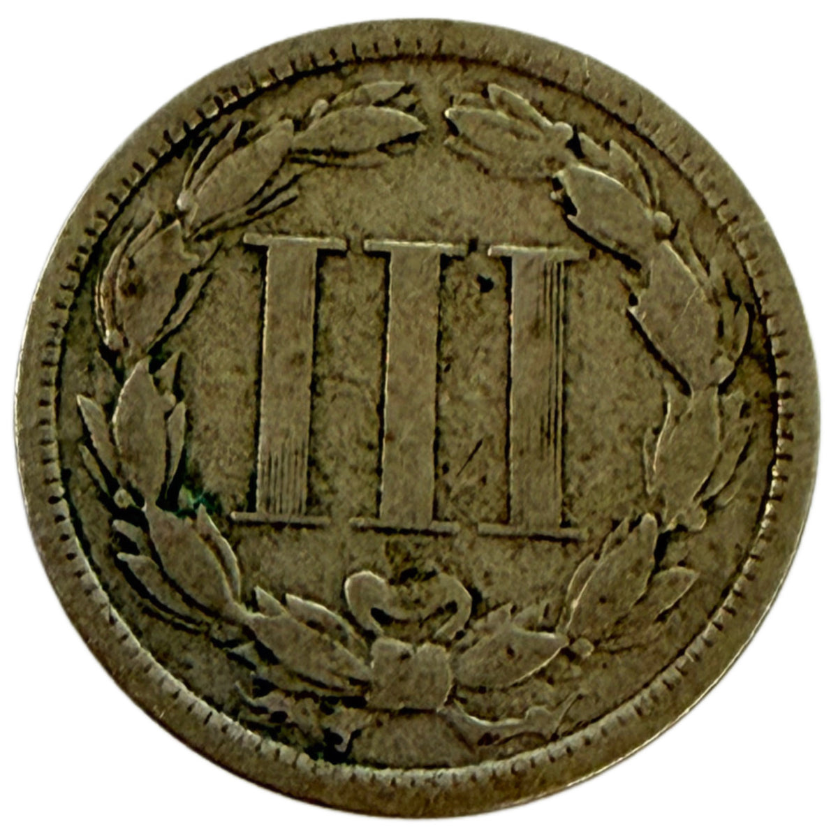 1874 Three Cent Nickel (G)
