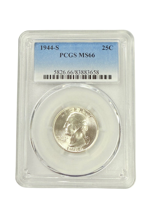1944-S Washington Quarter PCGS MS66