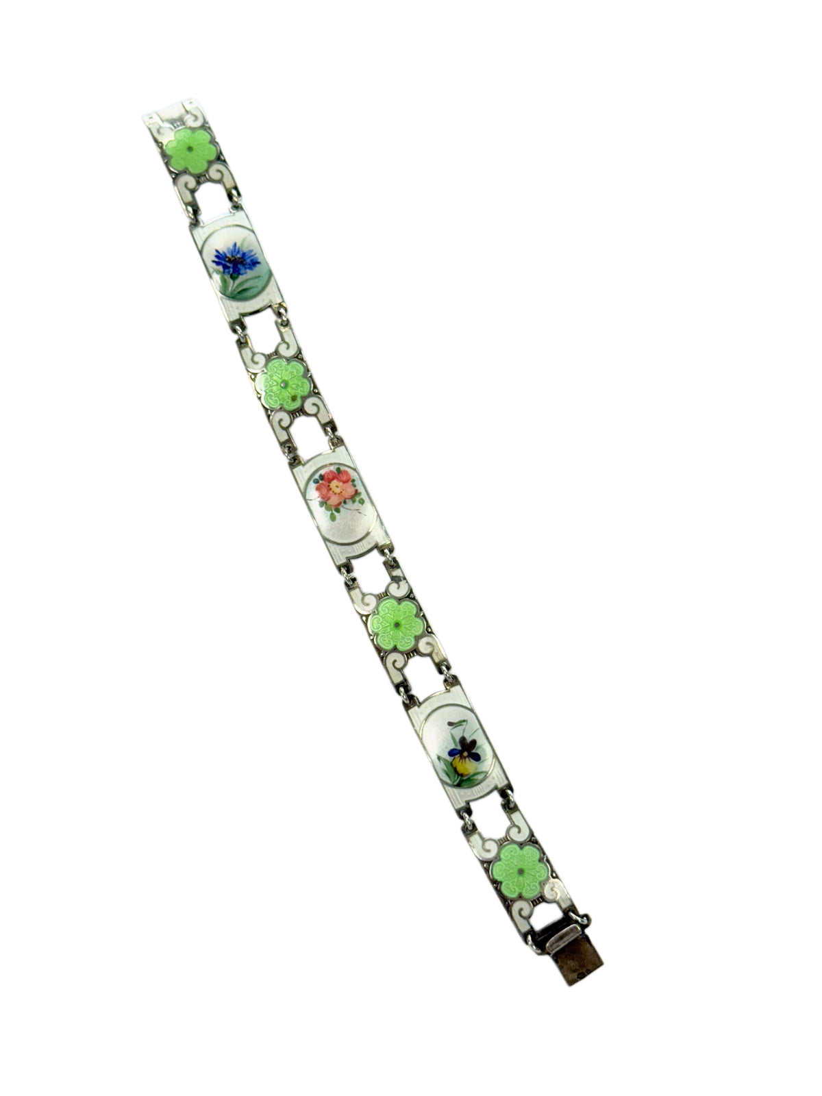 Silver & Enamel Bracelet