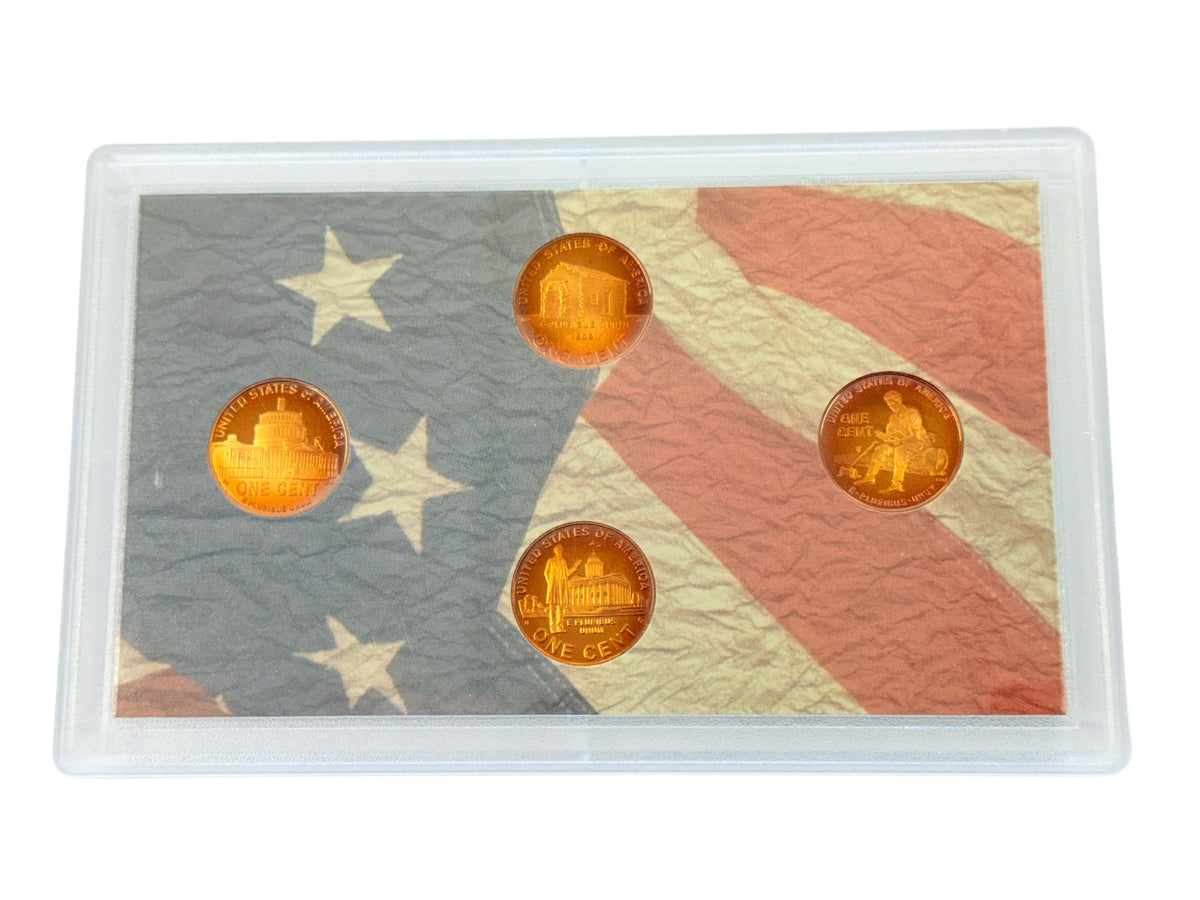 2009-S Lincoln Cent 4-Coin Proof Bicentennial Set (No Box / CoA)