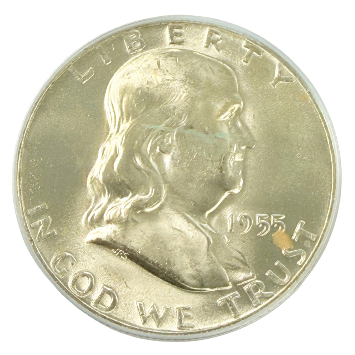 1955 Franklin Half Dollar PCGS MS64 FBL