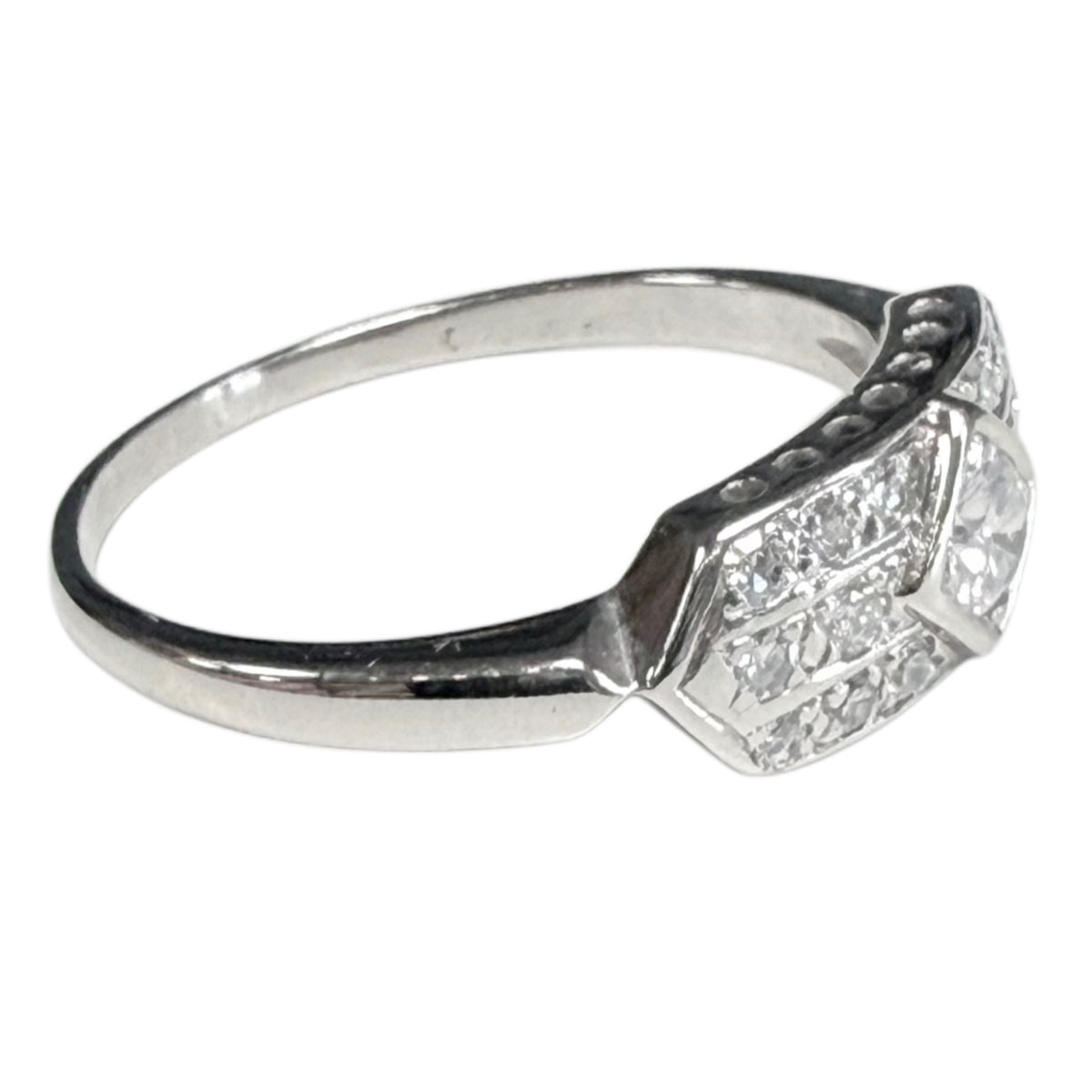 14k White Gold Diamond Ring