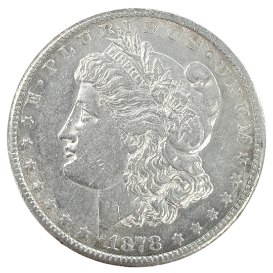 1878-CC Morgan Silver Dollar (AU Details)