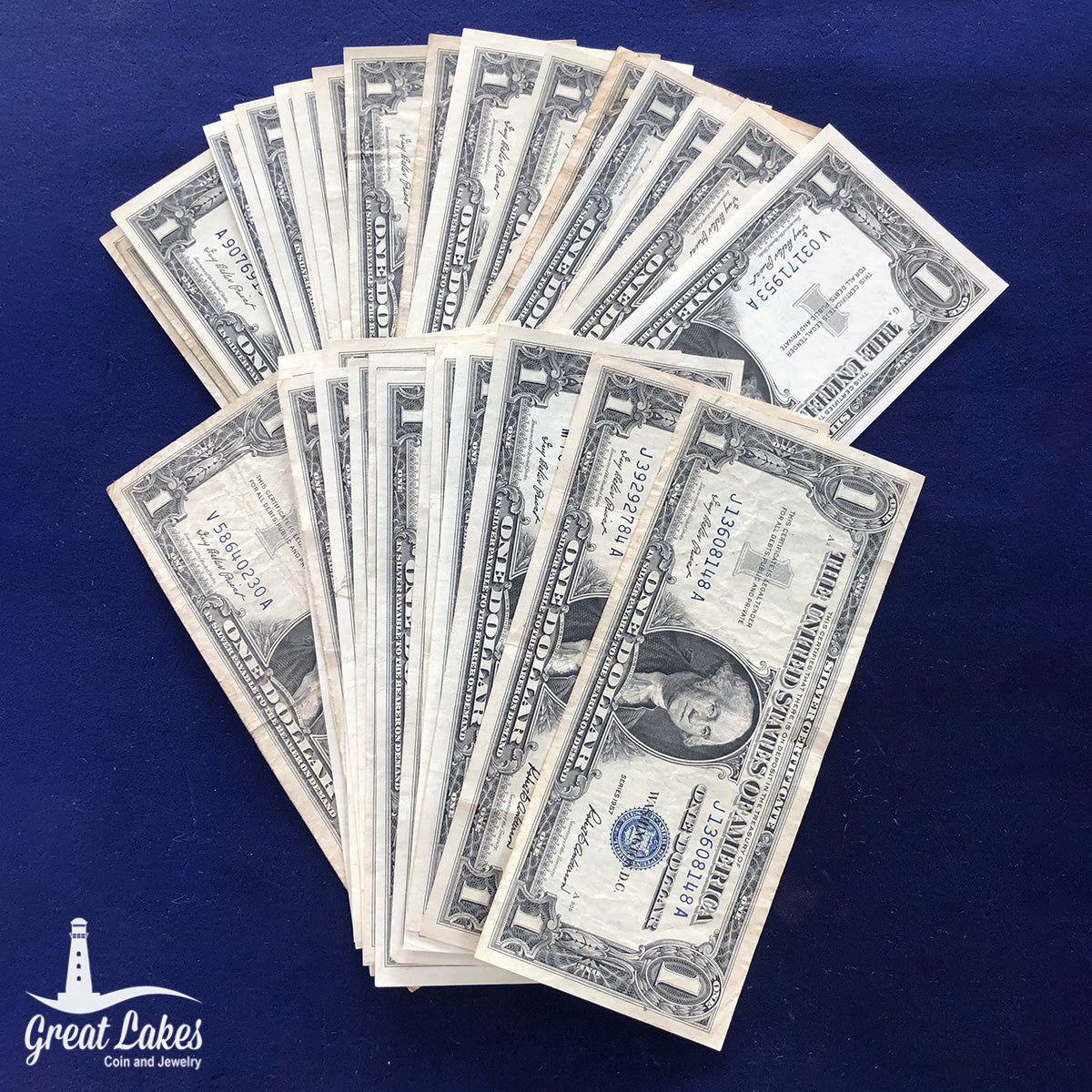 Lot of 38 1957 $1 Silver Certificate (VG - AU)