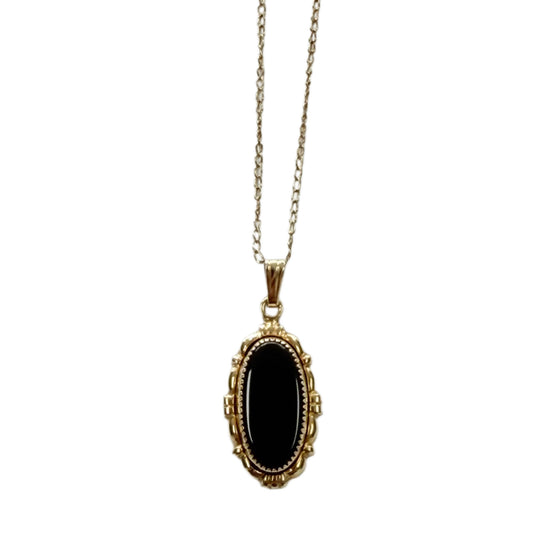 1/20th 14k Gold Filled Necklace with Black Onyx