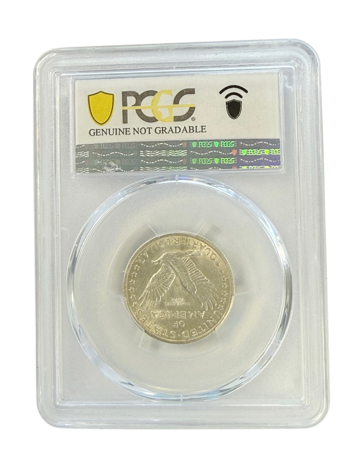 1916 Standing Liberty Quarter PCGS Genuine Cleaned AU Details