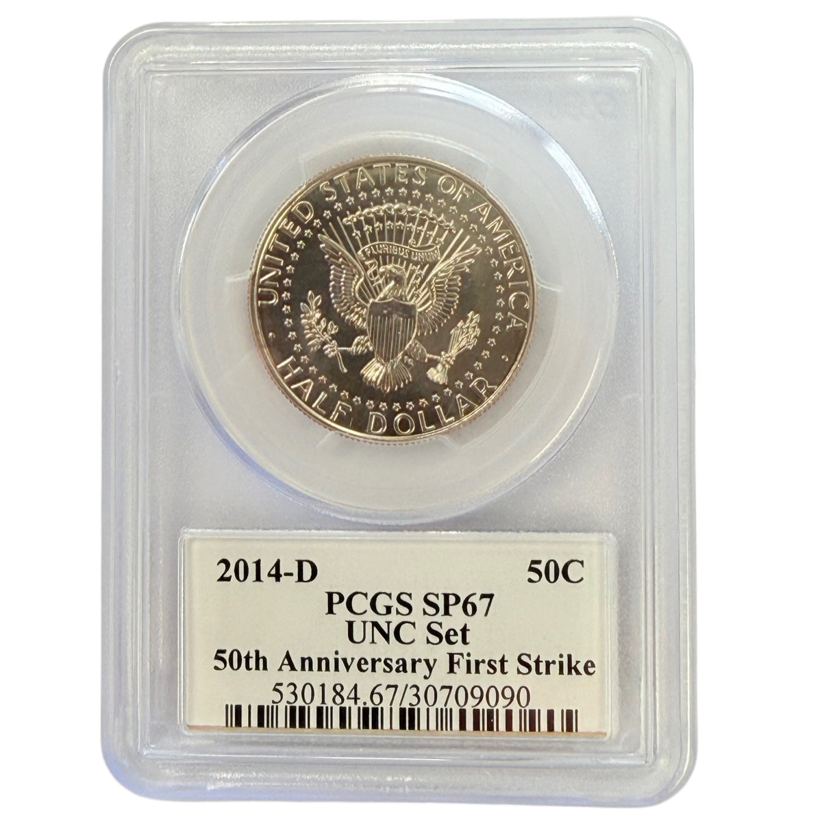 2014-D 50th Anniversary Kennedy Half Dollar PCGS SP67 FS
