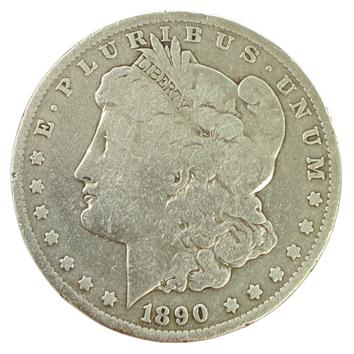 1890-CC Morgan Silver Dollar (G Details)