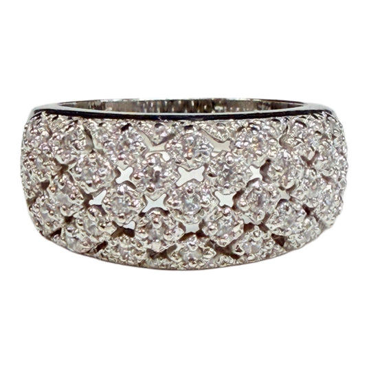 Silver & Cubic Zirconia Statement Ring