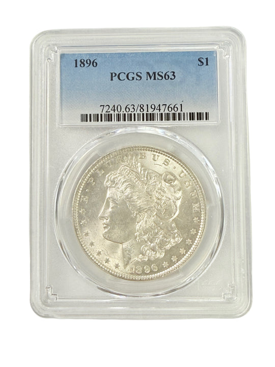1896 Morgan Silver Dollar PCGS MS63