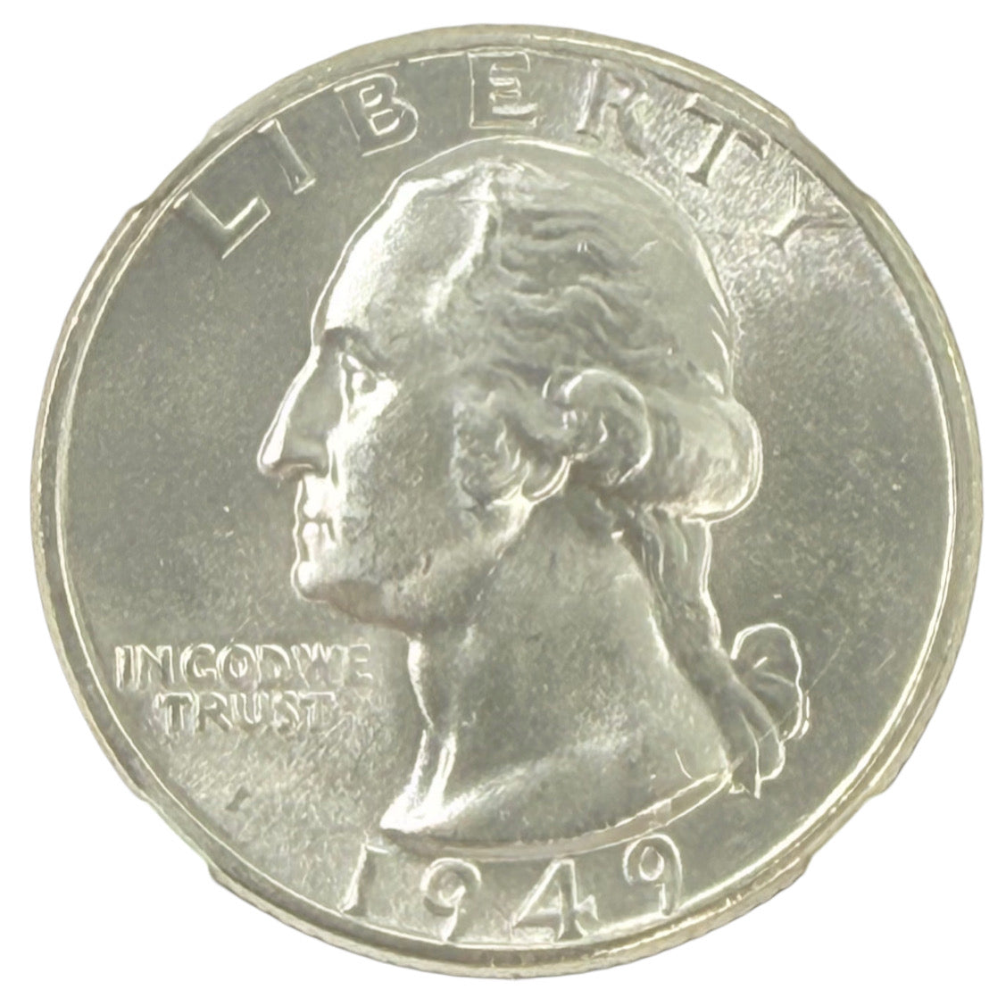 1949-D Washington Quarter NGC MS65