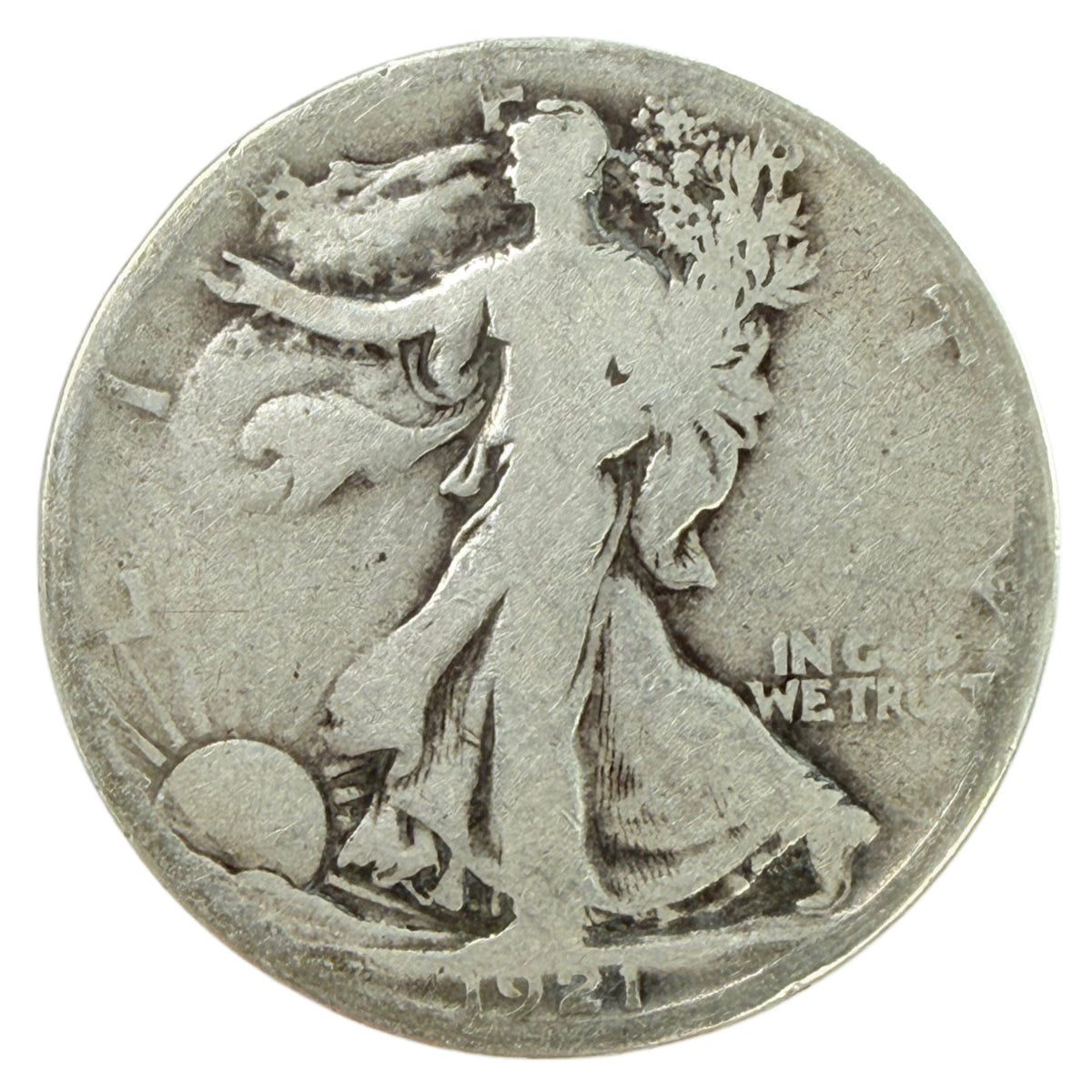 1921-S Walking Liberty Half Dollar (G Details)