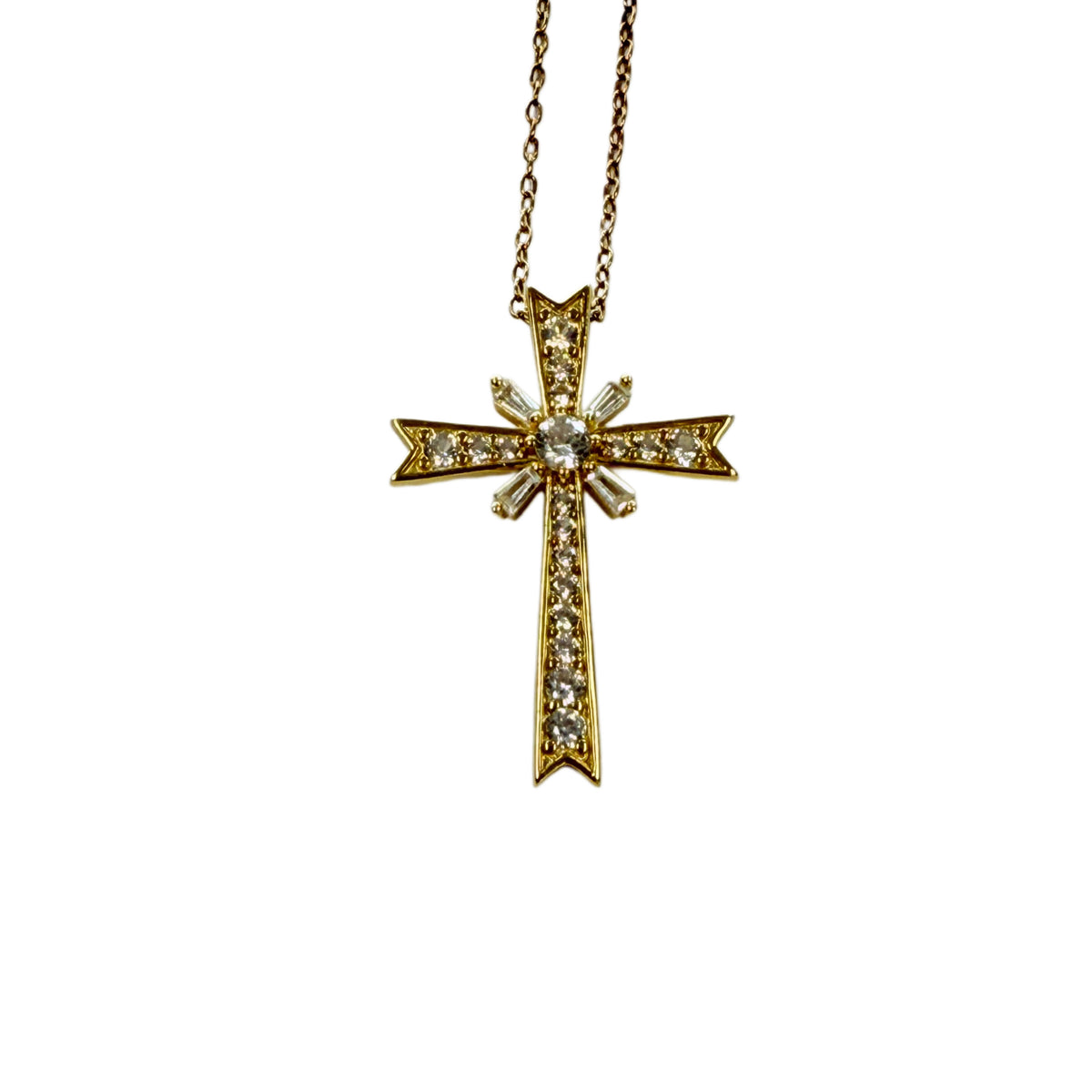 Gold Plated Cross Necklace