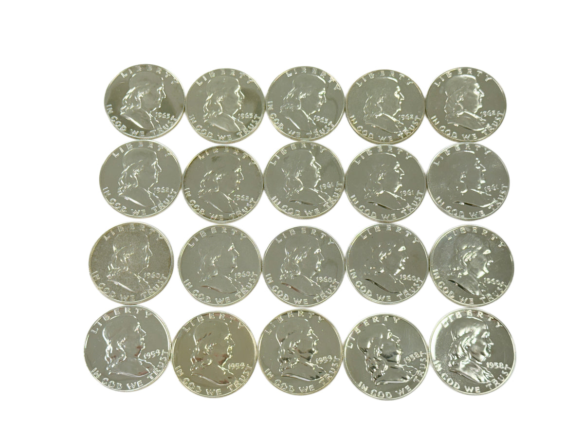 $10 FV Proof Franklin Half Dollars