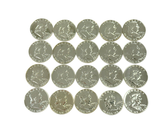 $10 FV Proof Franklin Half Dollars