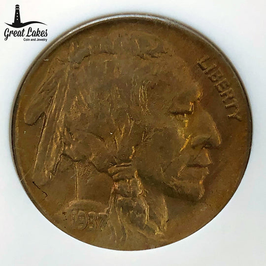 1937 D 3 Legged Buffalo Nickel NGC MS63