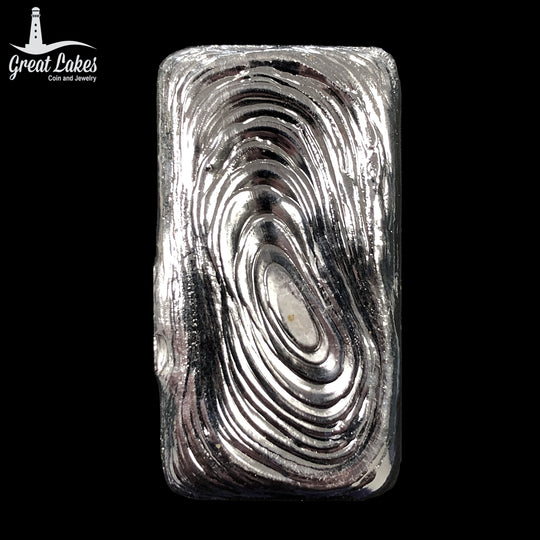 GLC Hand Poured Silver Bar (4.895 Troy Oz)