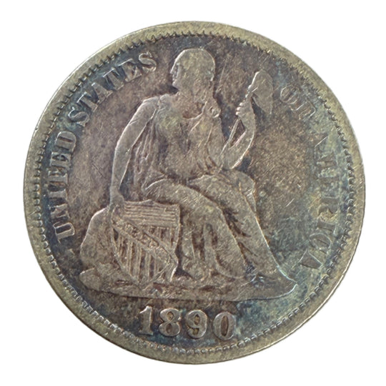1890 Seated Liberty Dime (XF)