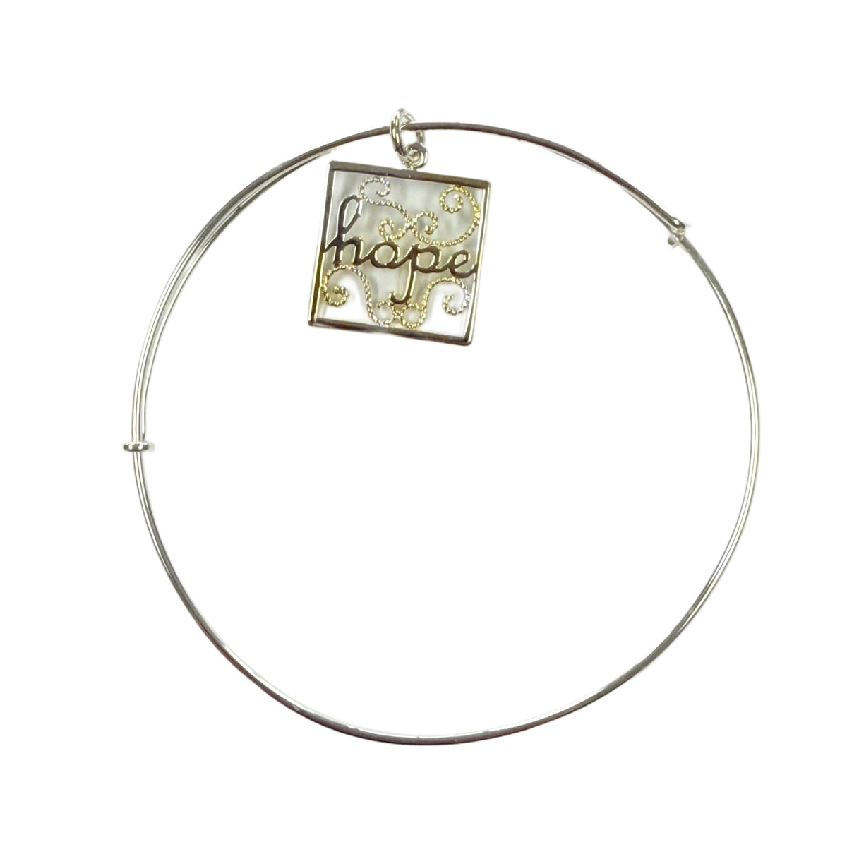 Silver Plated Hope Bracelet