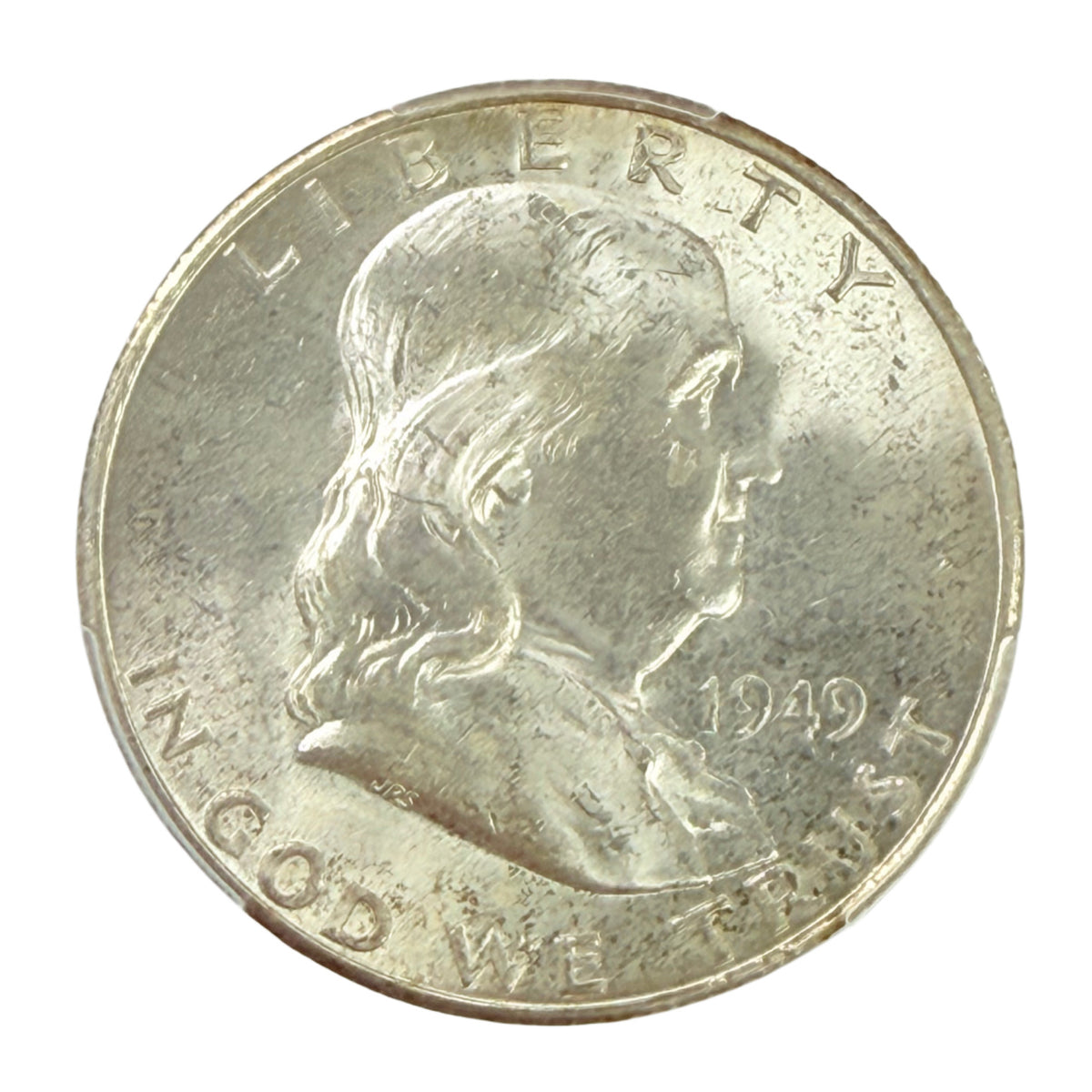 1949-S Franklin Half Dollar PCGS MS64 FBL