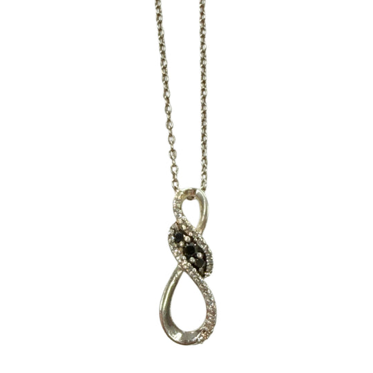 Silver & Diamond Infinity Necklace