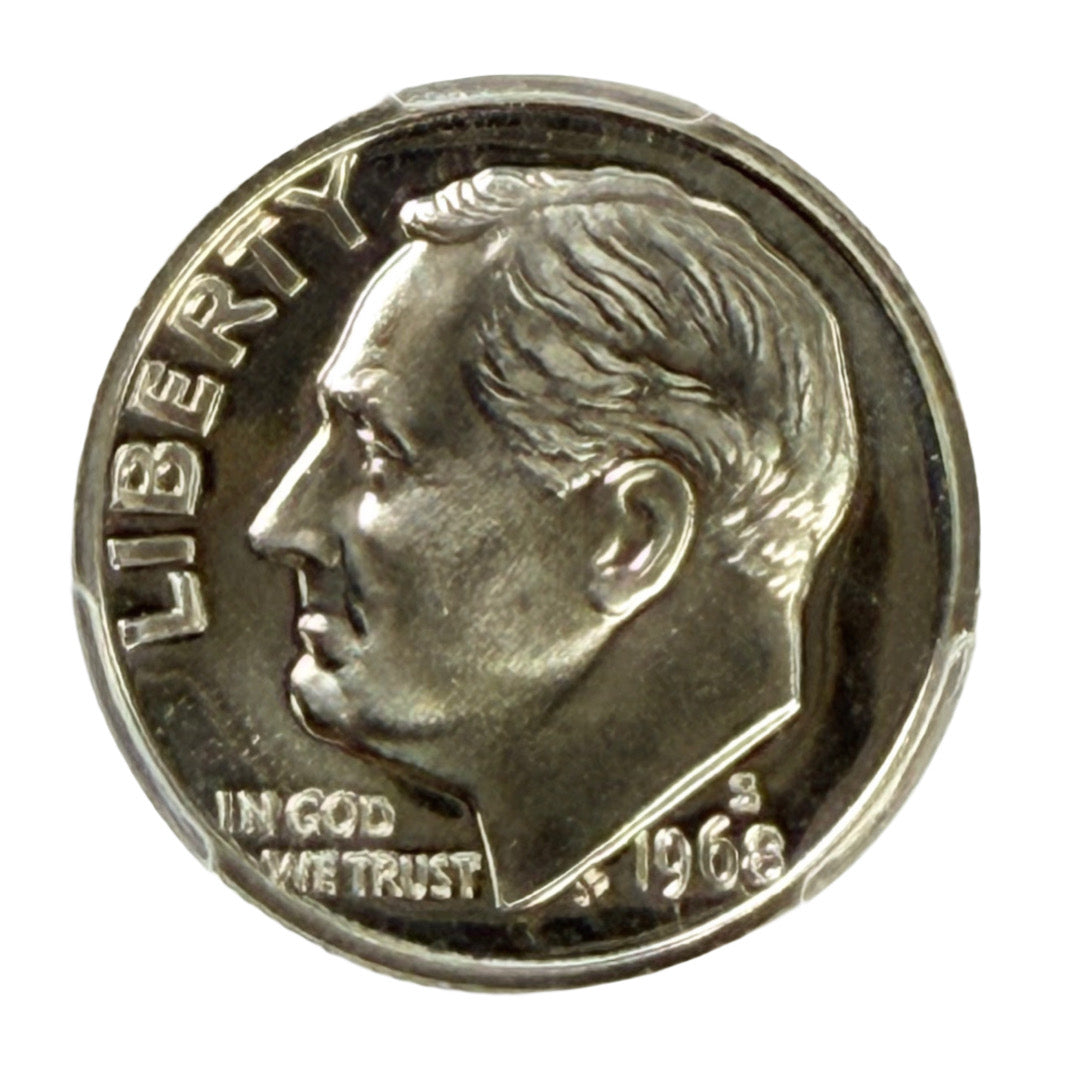 1968-S Roosevelt Dime PCGS PR68