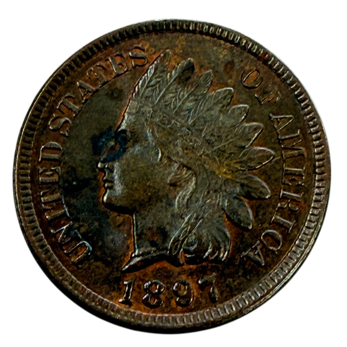 1897 Indian Head Cent (AU Details)