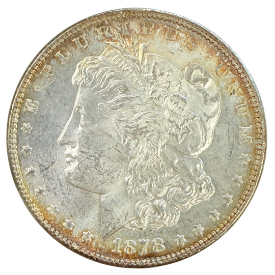 1878 7/8 Tail Feather Morgan Silver Dollar (BU)