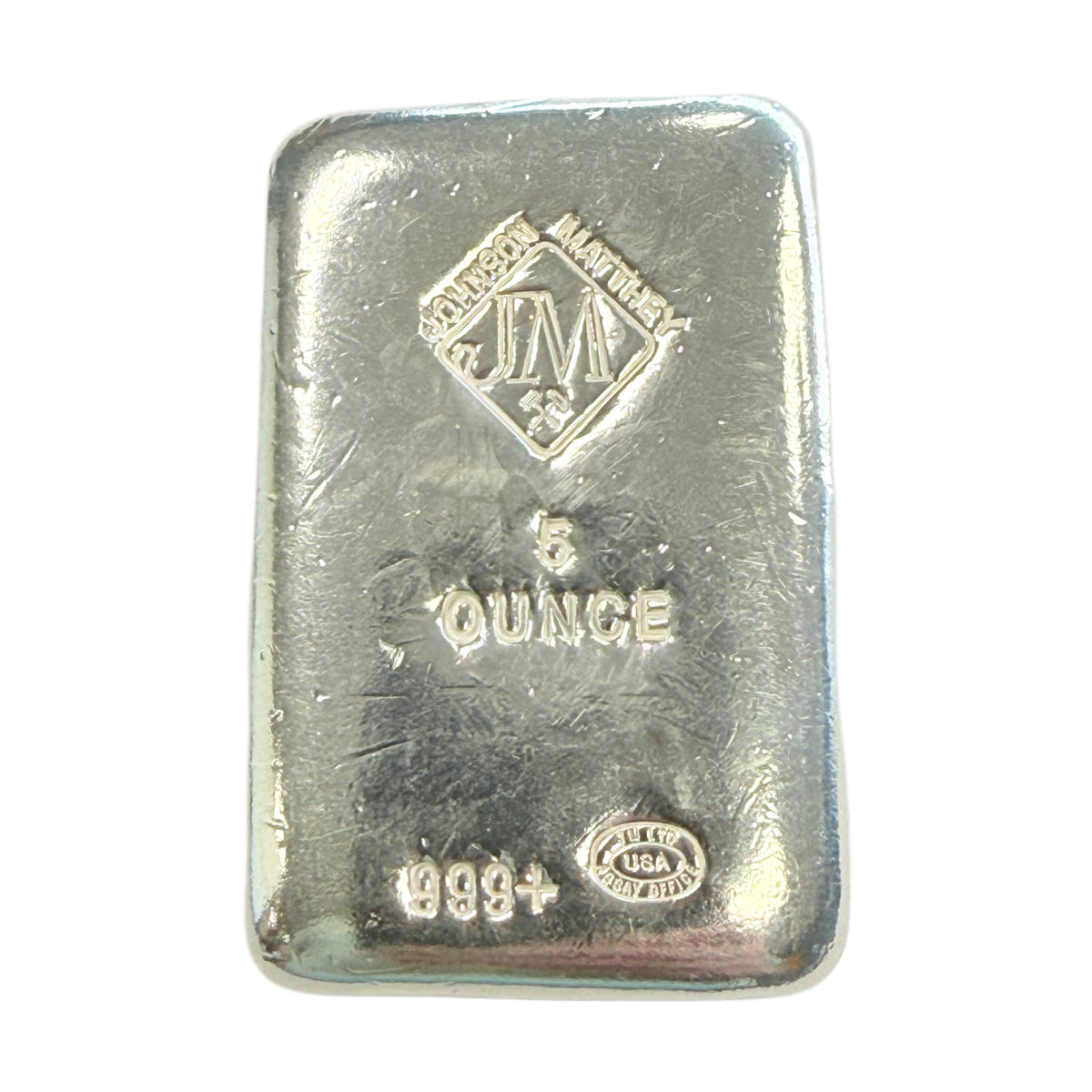 Johnson Matthey 5 oz Silver Bar